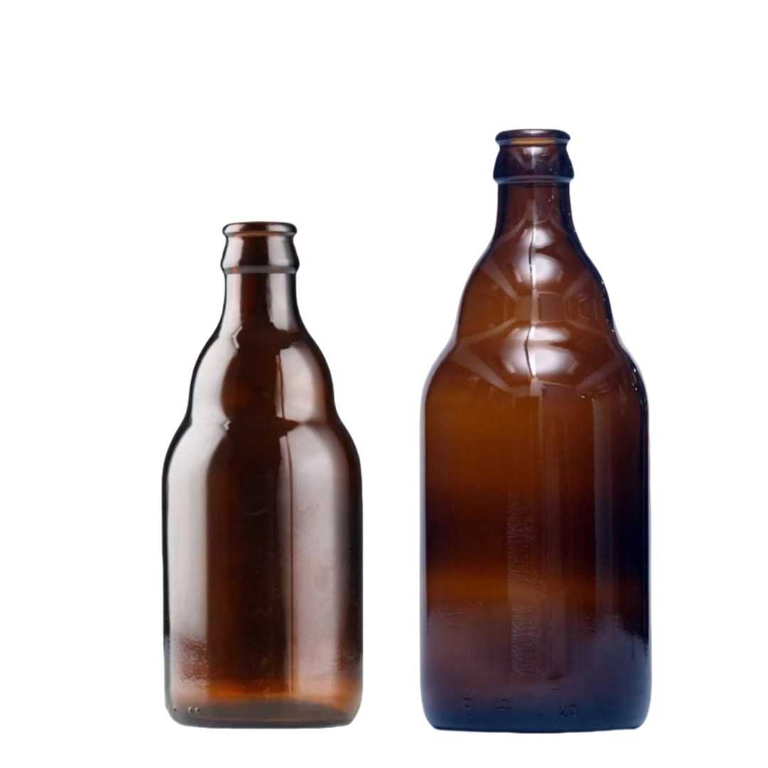 زجاجات بيرة بنية سعة 330 مل و500 مل