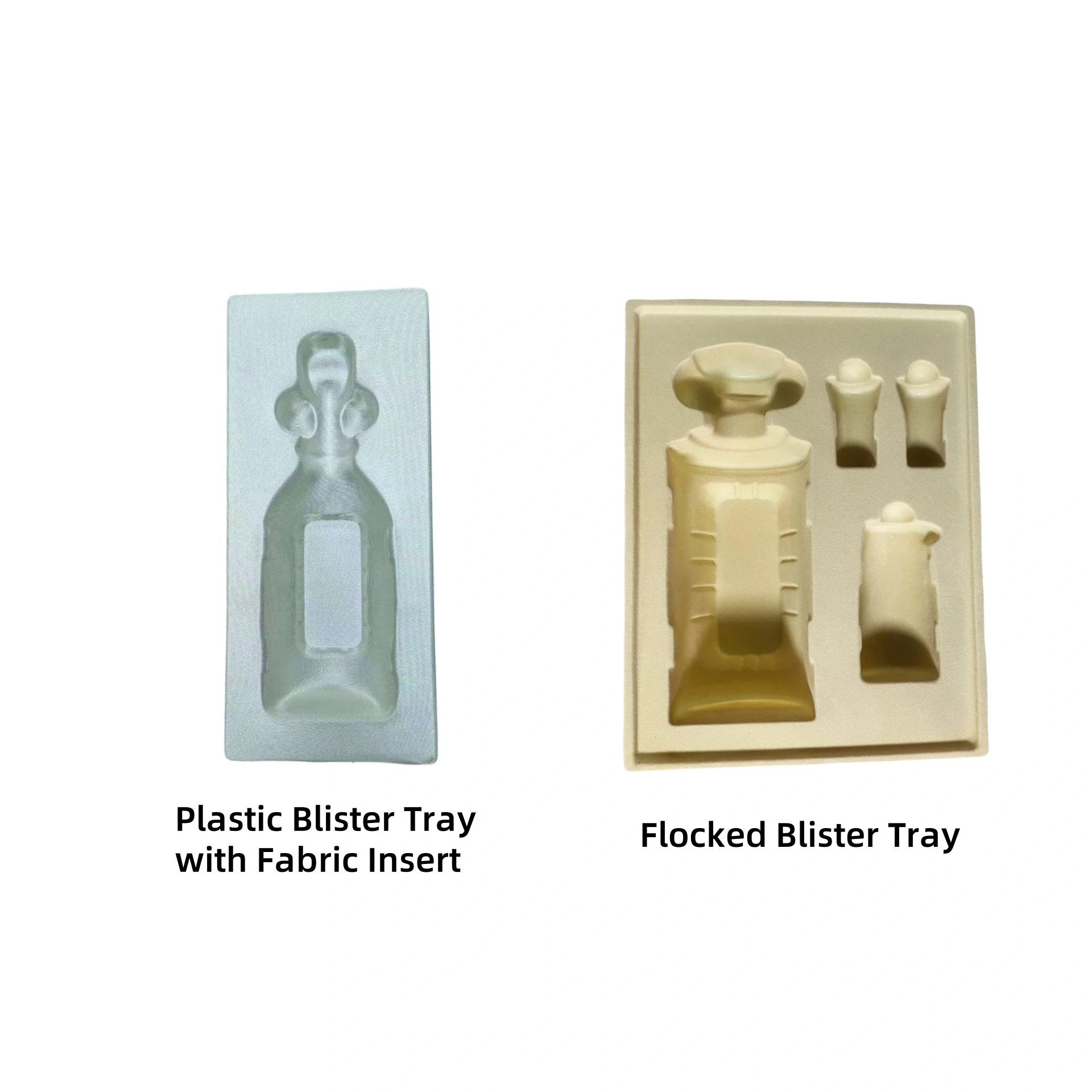 صينية بلاستيكية مع إدراج قماشي