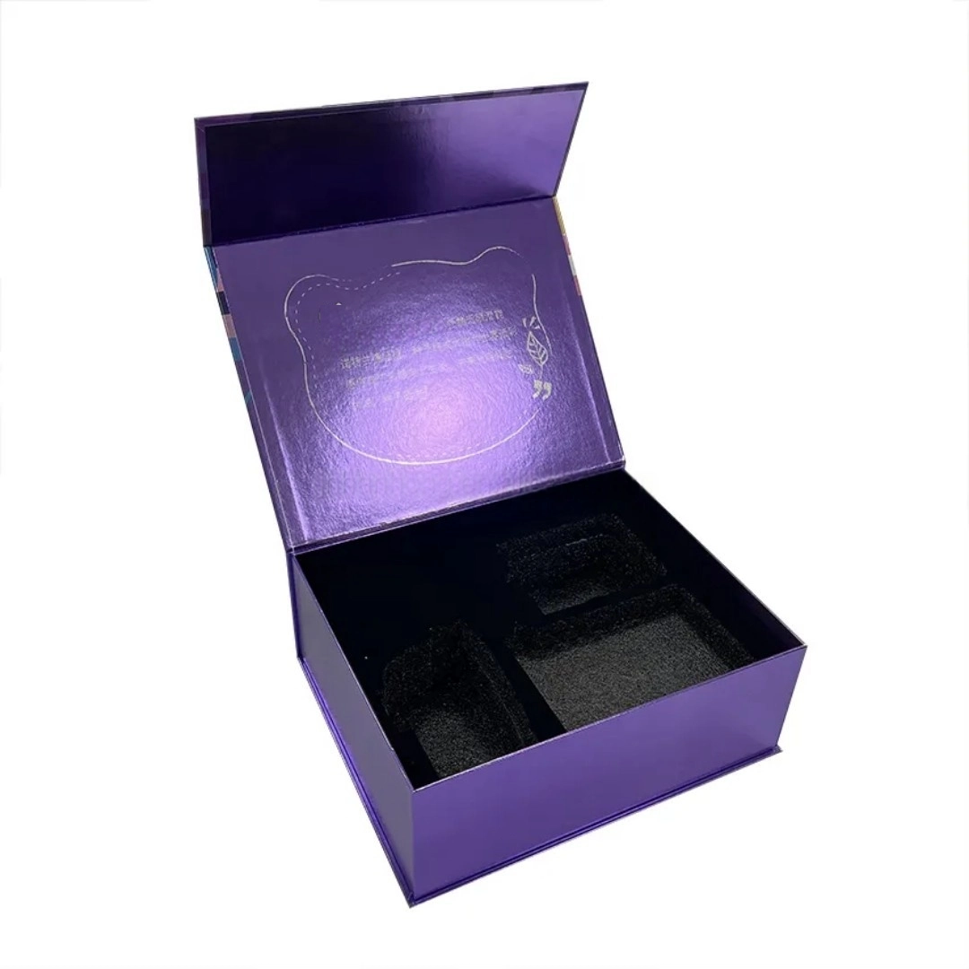 علب الهدايا الفاخرة البنفسجية