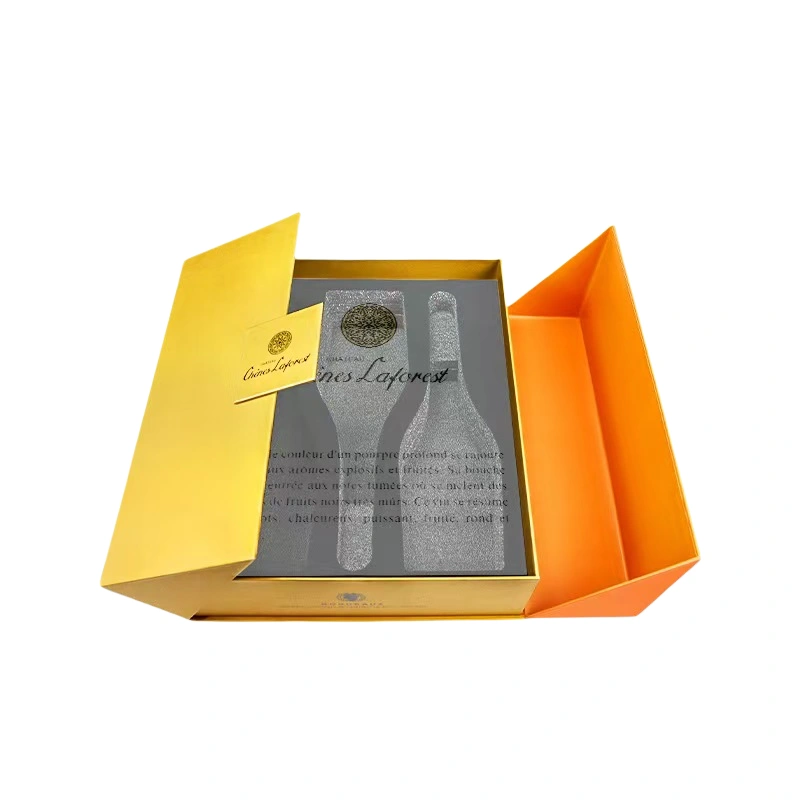 علب التغليف الورقية الفاخرة البرتقالية